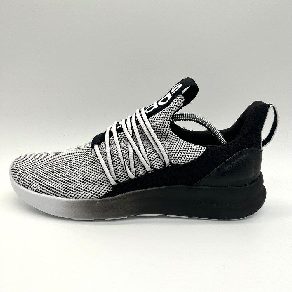 Adidas Lite Racer Adapt 7.0 Shoes Mens 11.5 Black White Running Sneaker Athletic